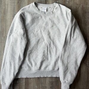 Aritzia Light Gray Crewneck